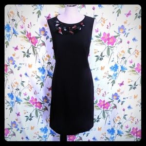 Little black dress sleeveless black stretch L